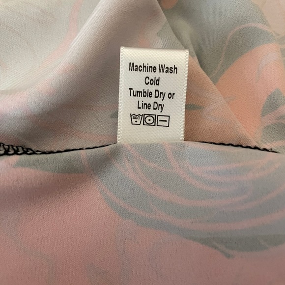 Miss Me Womens Pink Metallic Cold Shoulder Ruffle Blouse MMT0777L Large NWT - Picture 9 of 10